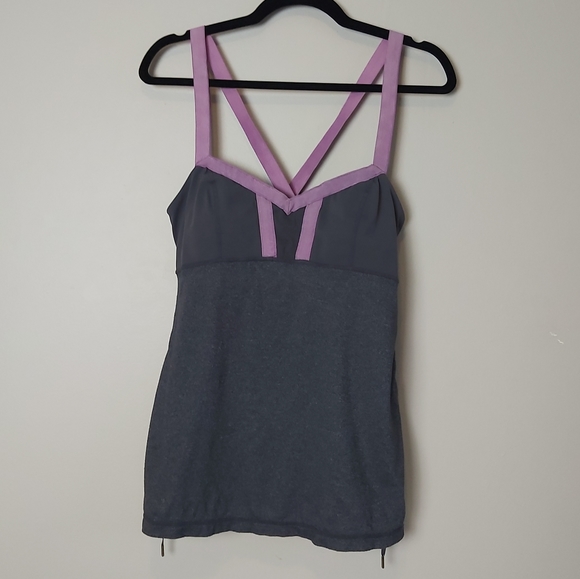 Lululemon Hot Class Tank Gray Purple 10 - Picture 11 of 11